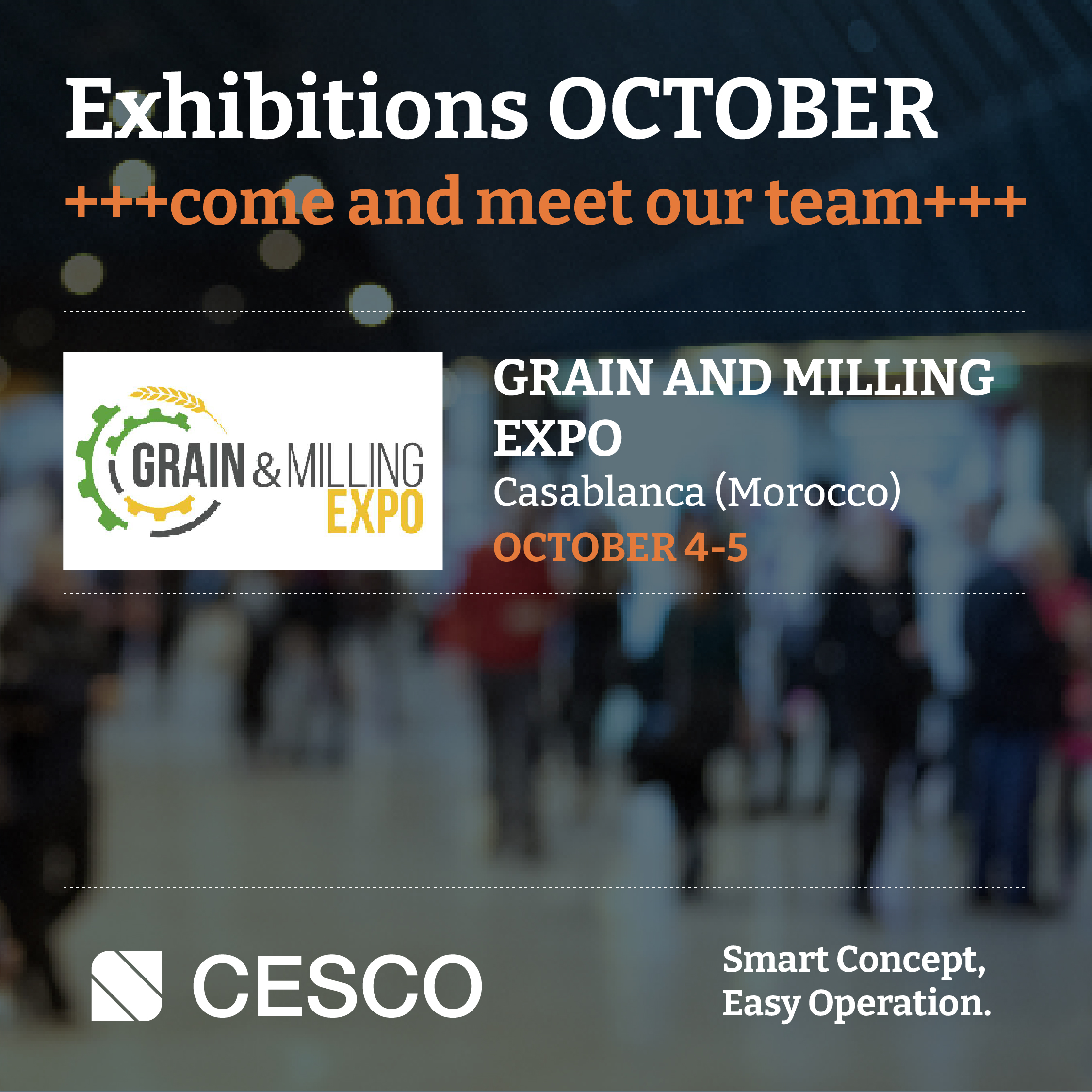 CESCO will be present at the Grain & Milling Expo