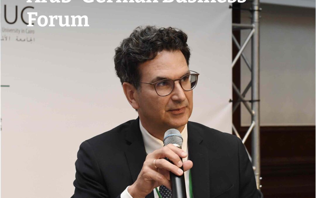 Dr.-Ing. Martino Celeghini at the Arab-German Business Forum in Berlin