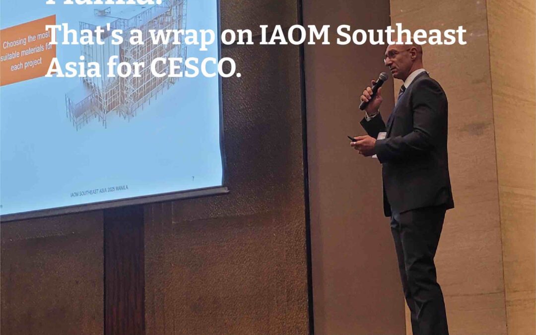 Good conversations in Manila. That’s a wrap on IAOM Southeast Asia for CESCO.