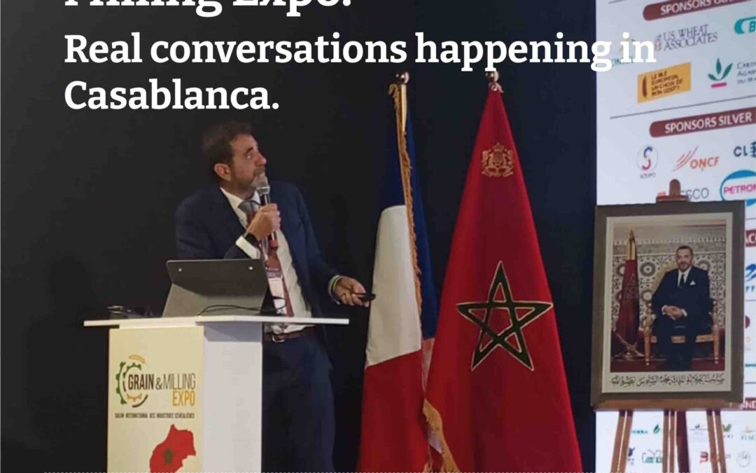 Live from the Grain & Milling Expo. Real conversations happening in Casablanca.