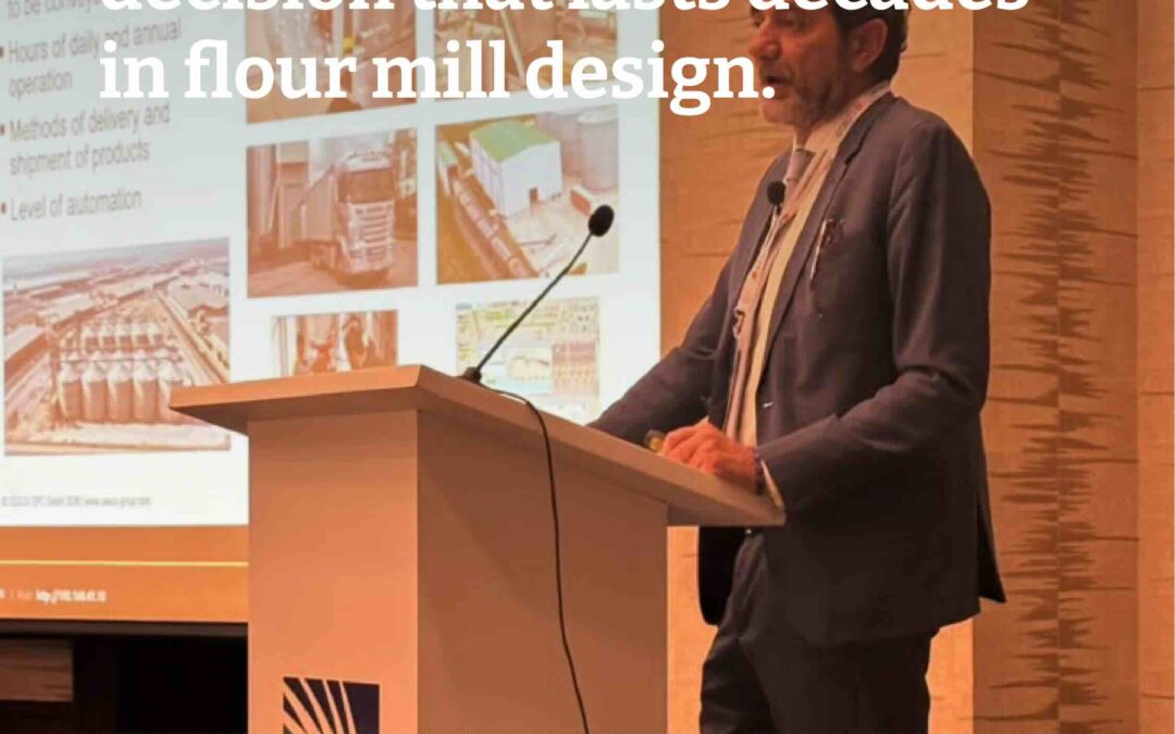 Silo design decisions shape a flour mill’s performance for decades. Andrea Nicolini takes the stage in Amman to show how.