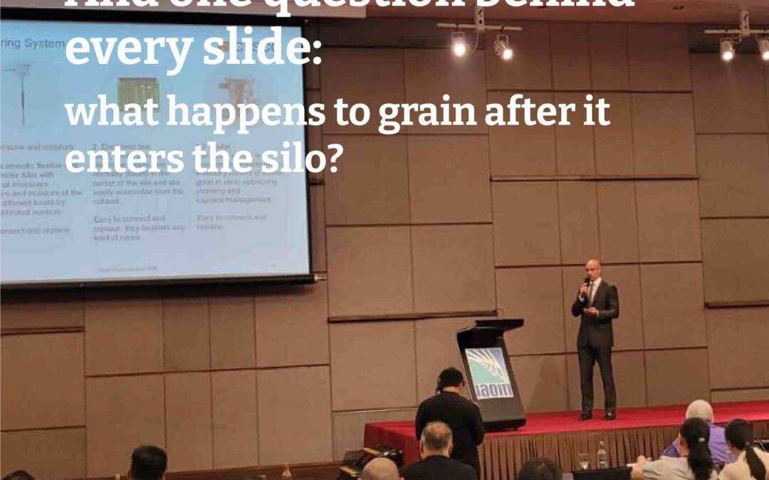 A full room in Kuala Lumpur. And one question behind every slide: what happens to grain after it enters the silo?
